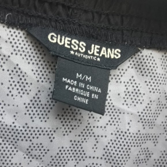 Vintage Guess Dress Retro 90s Romamtic Flirty Puff Sleeves Plunging V Neck - Picture 2 of 10